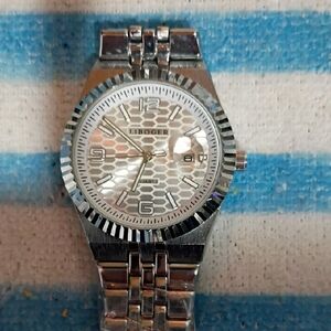 Silver Men's Stainless Steel Watch - Silver Dial 2 for 1 price